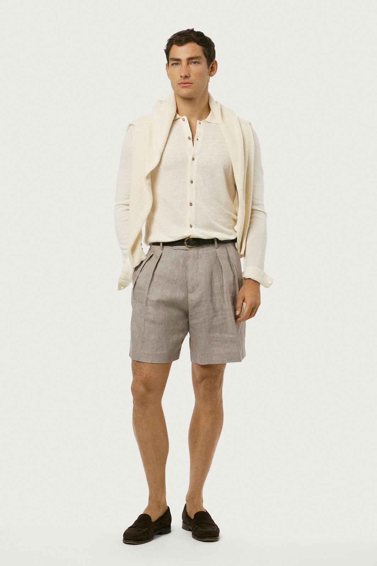 The Linen Cotton Knit Shirt