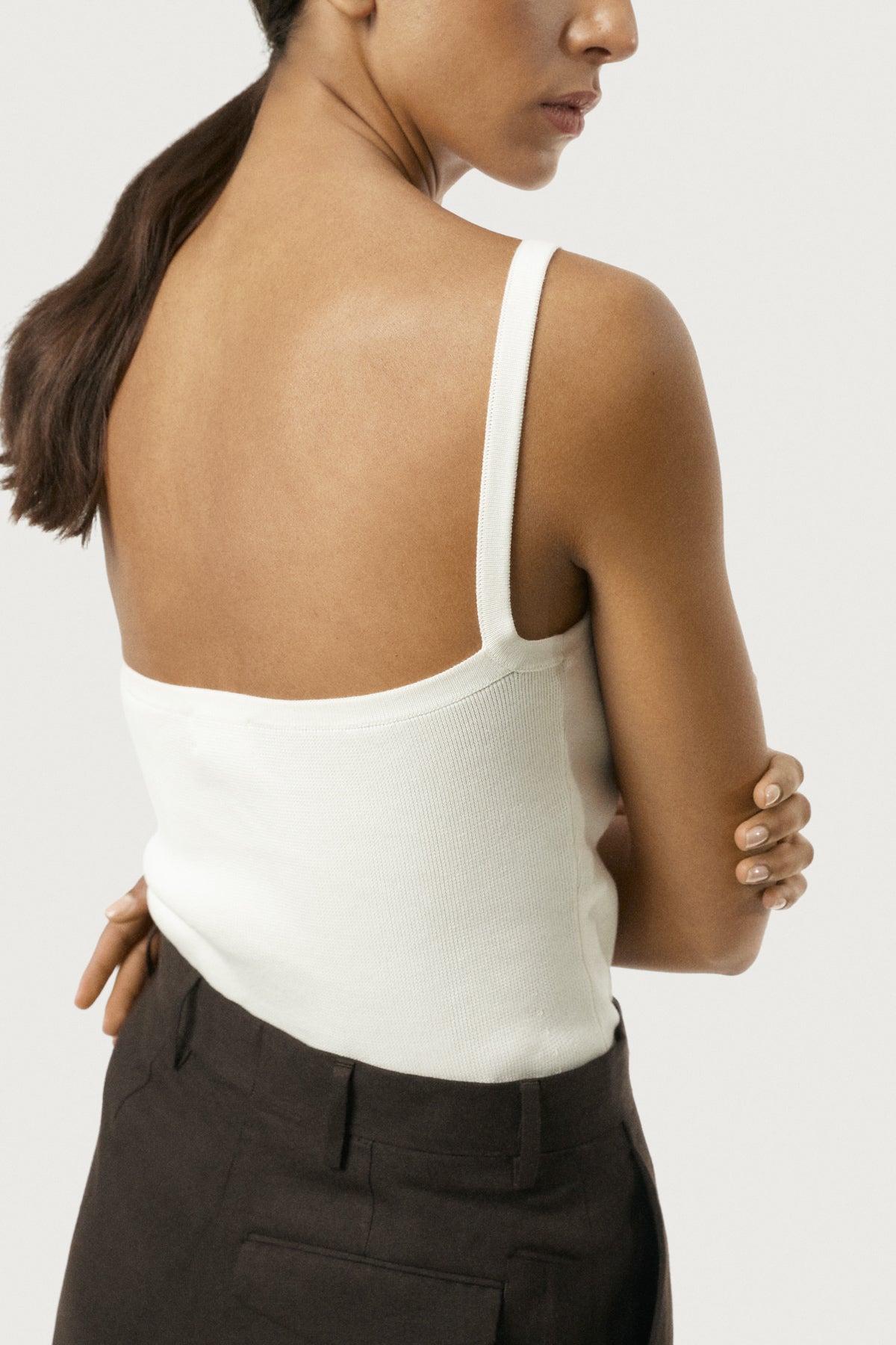 Tanktop aus Bio-Baumwolle mit Spaghetti-Trägern