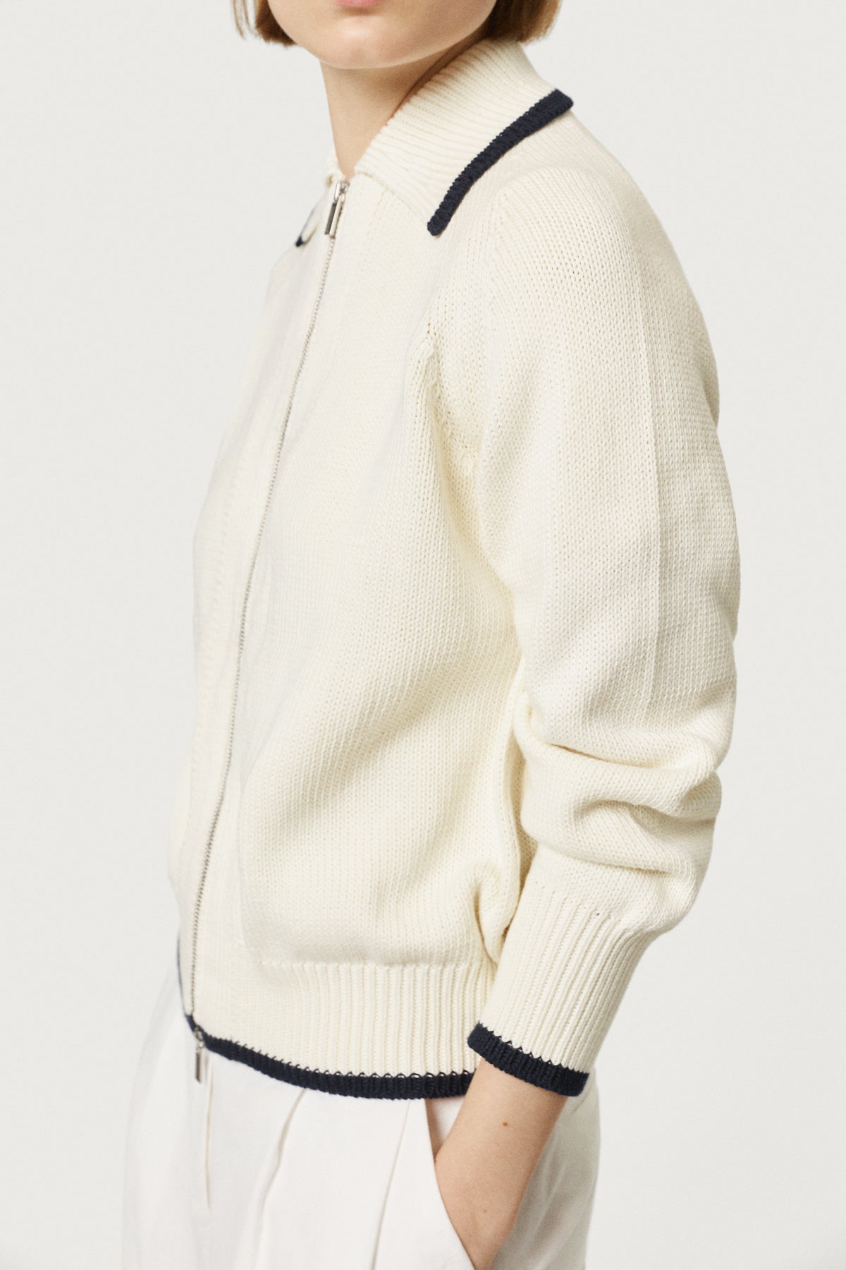 Giacca Tricot in Cotone Organico