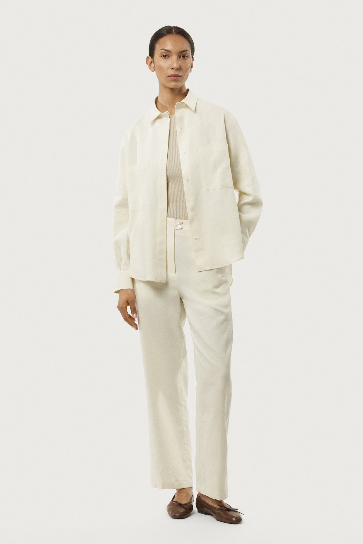 The Pure Linen Relaxed Pants