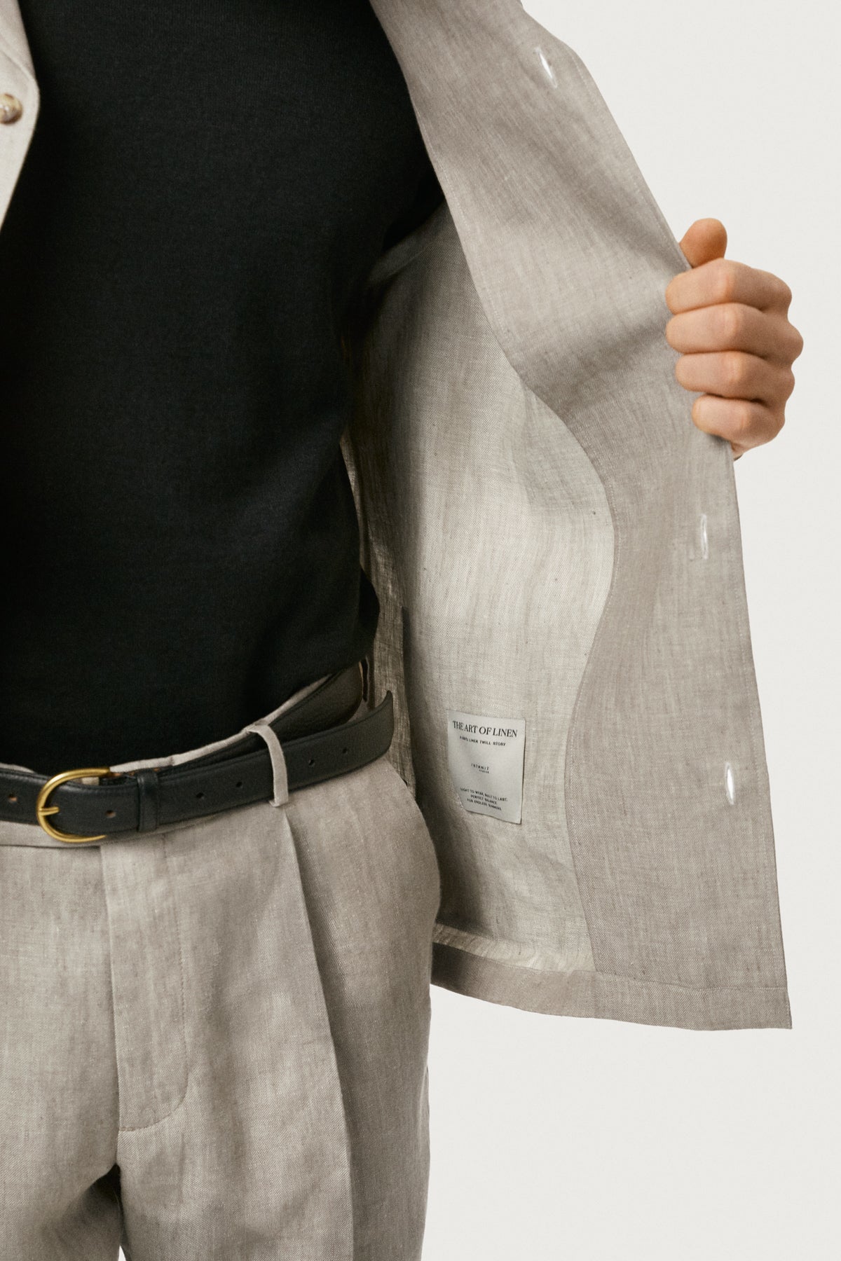 Bowling-Overshirt aus Leinentwill