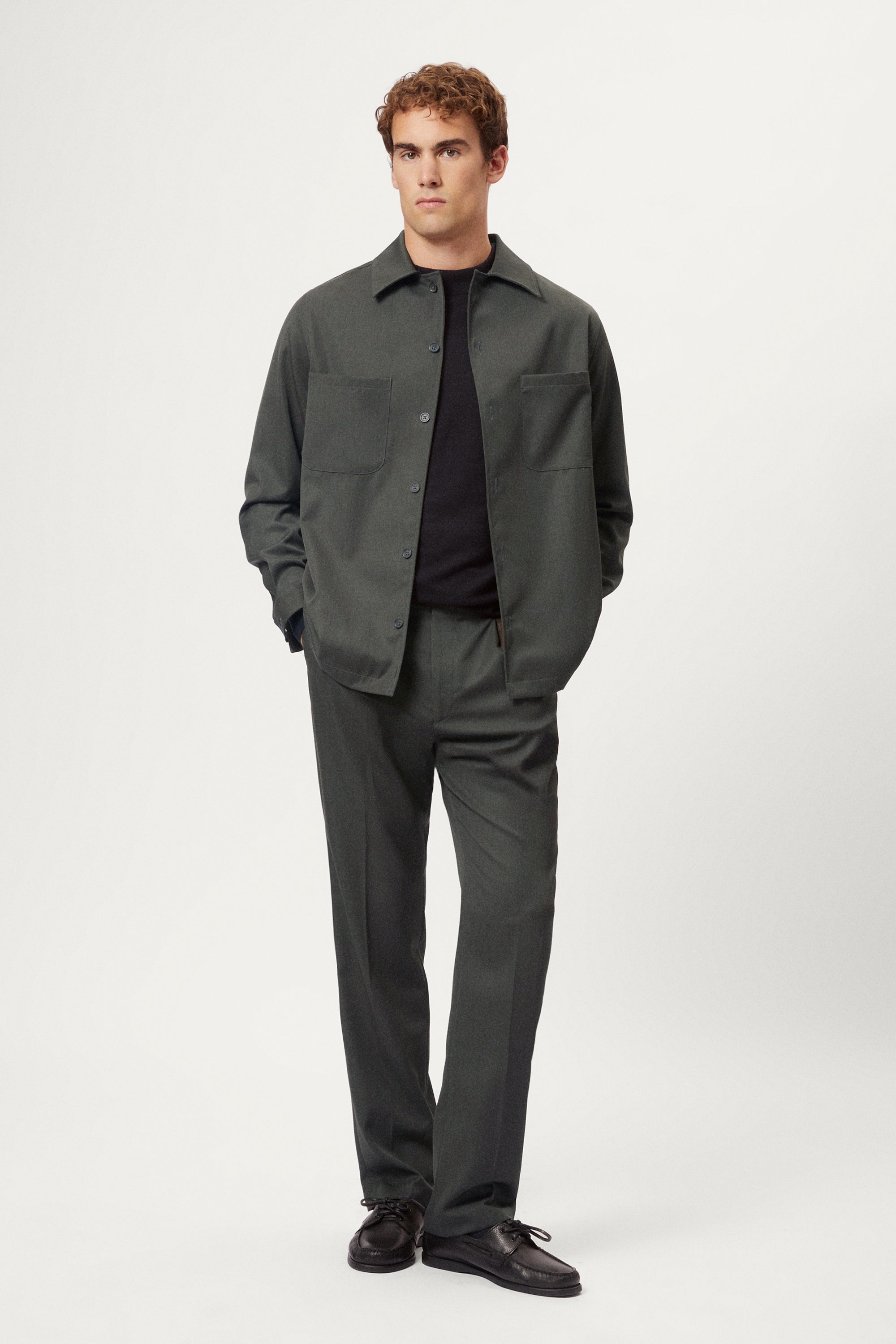 Overshirt aus Wolltwill