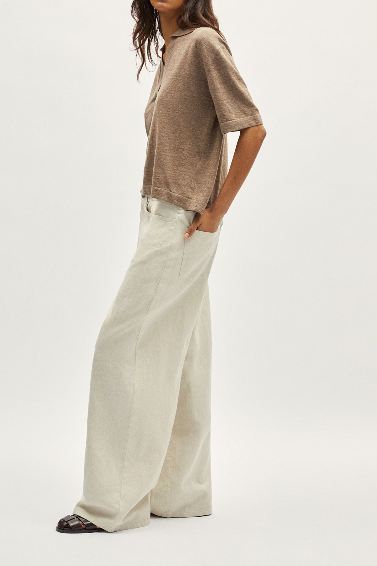 Polo Boxy in Lino Cotone