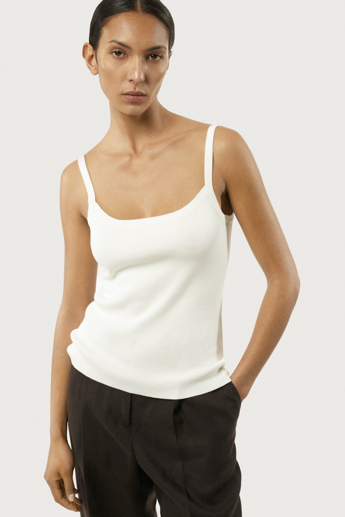 The Organic Cotton Spaghetti Tank Top