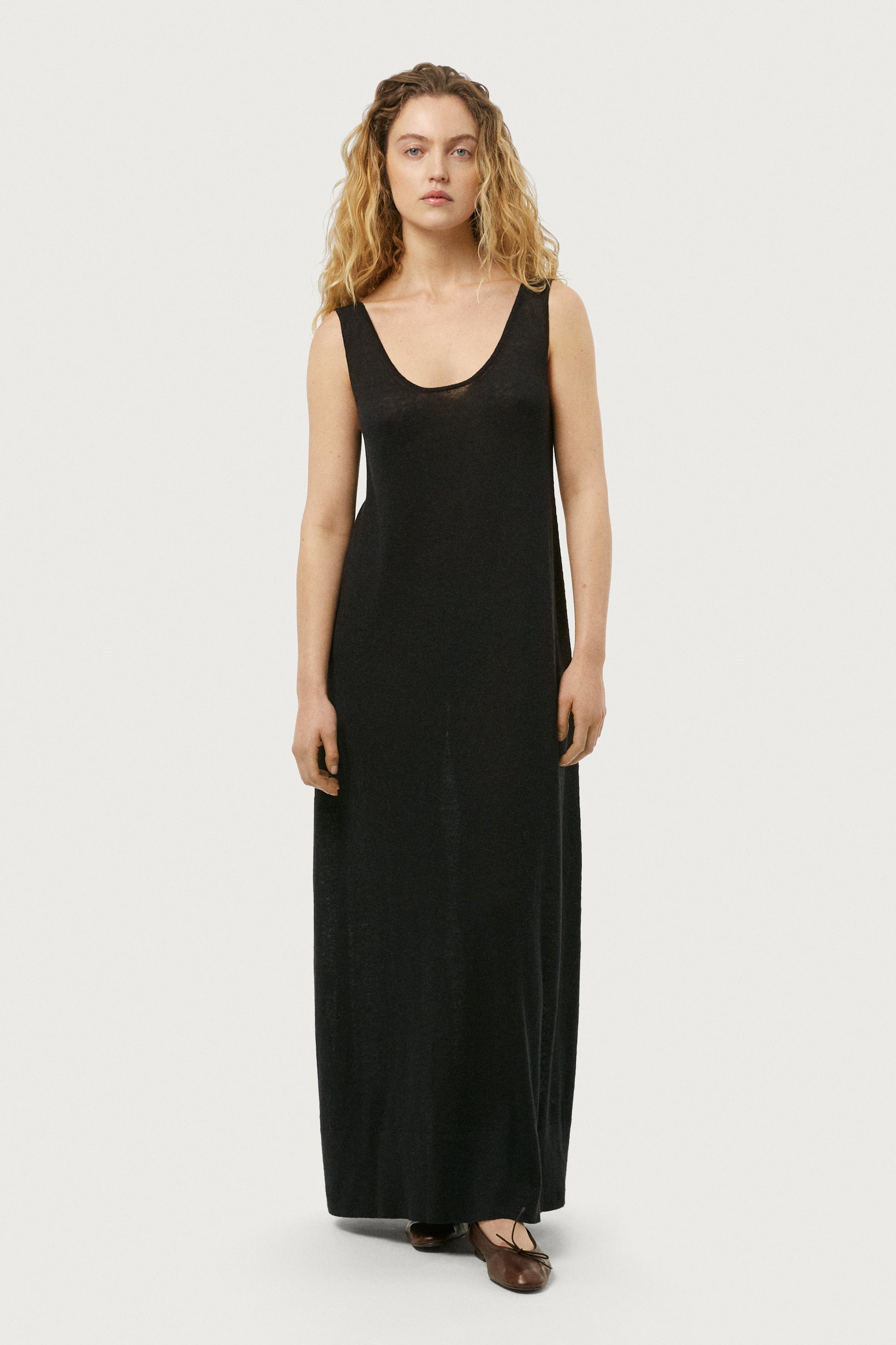 The Linen Cotton Lightweight A-Line Dress