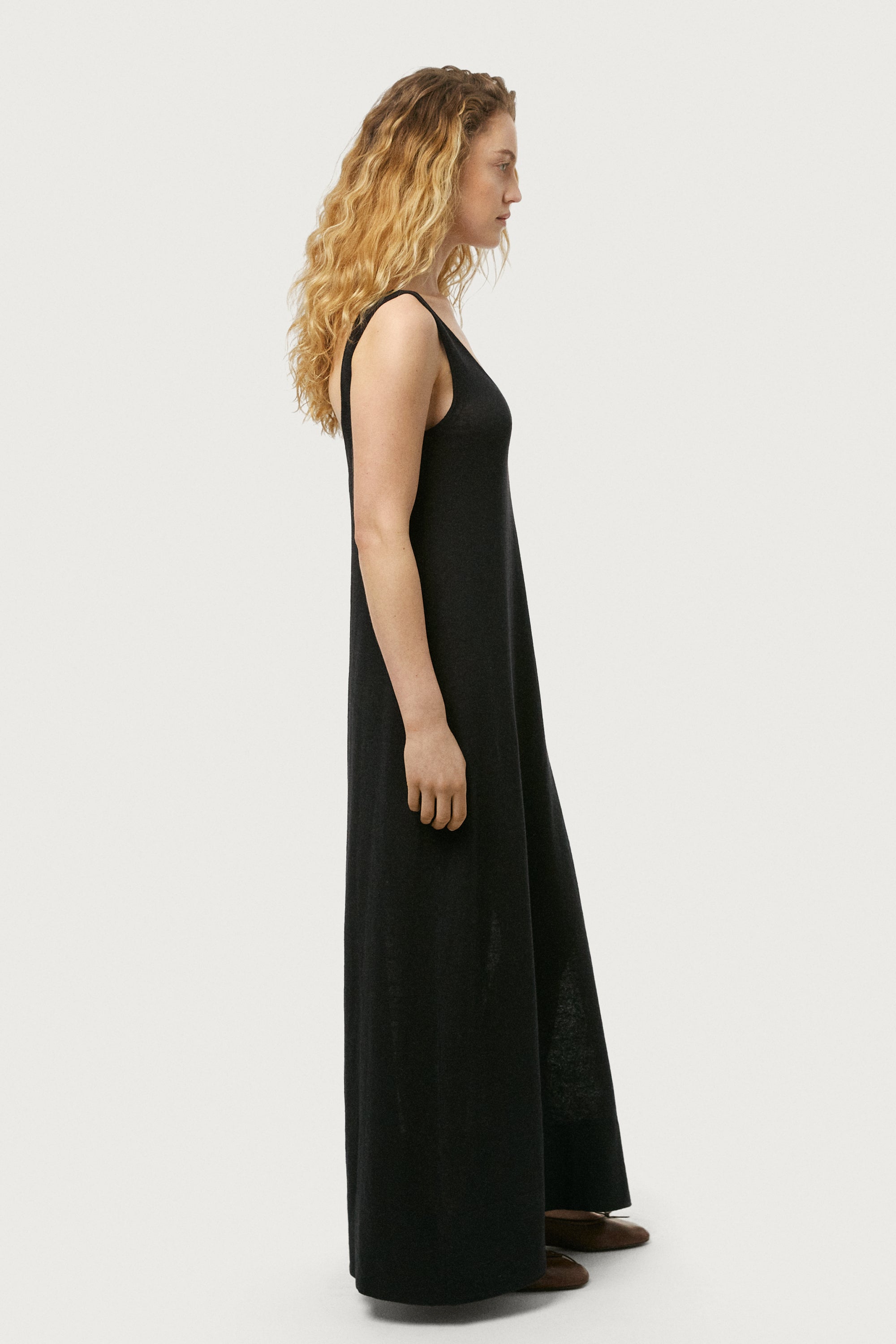 The Linen Cotton Lightweight A-Line Dress