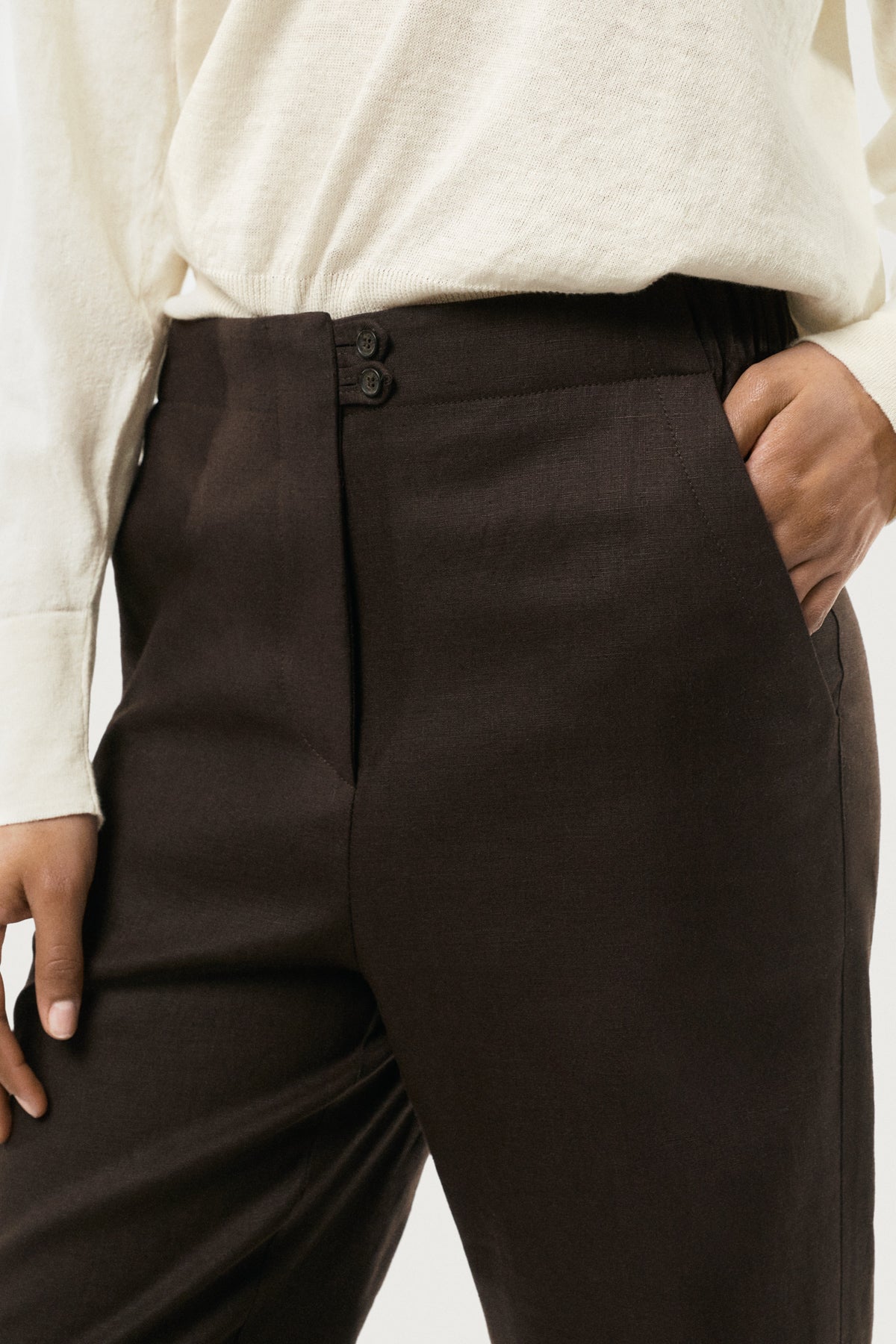 The Pure Linen Relaxed Pants