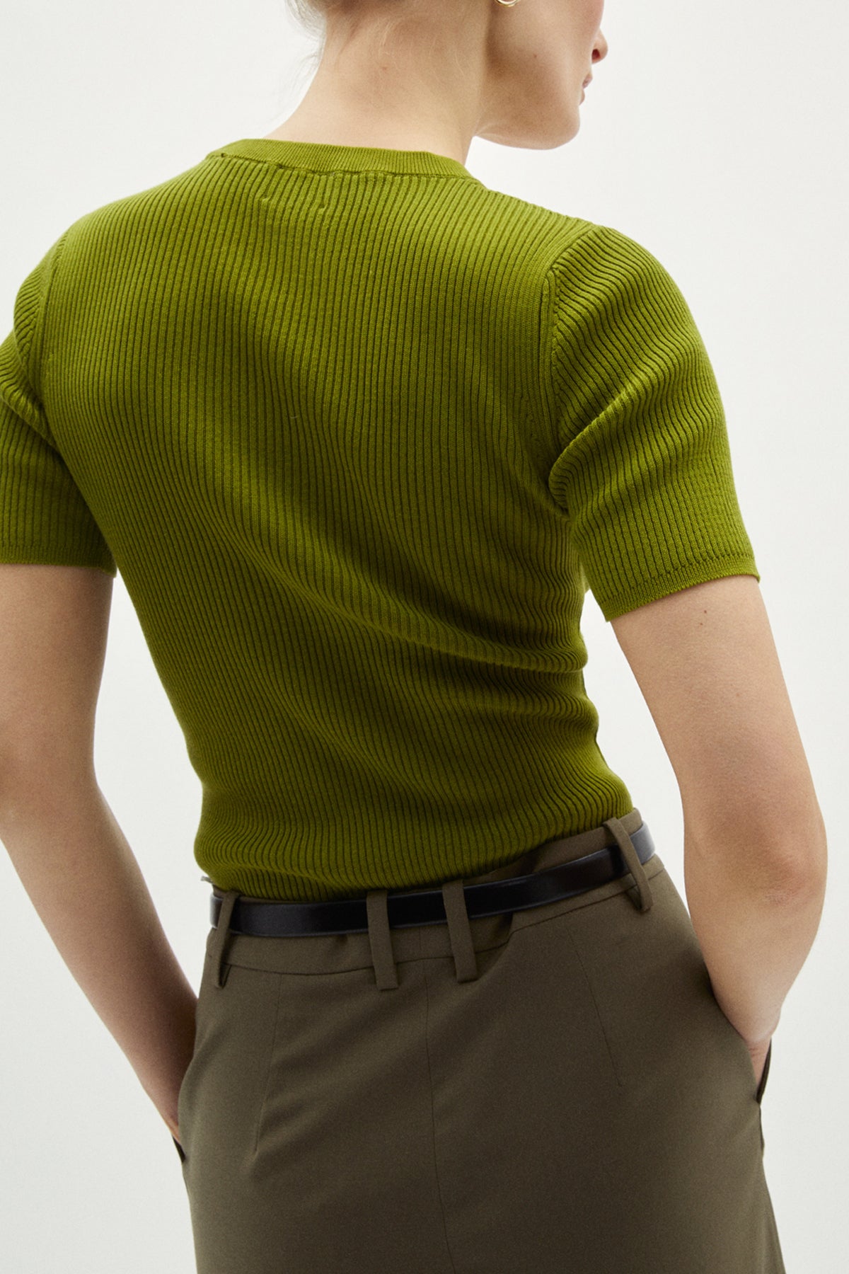 T-Shirt a Coste in Cotone Organico