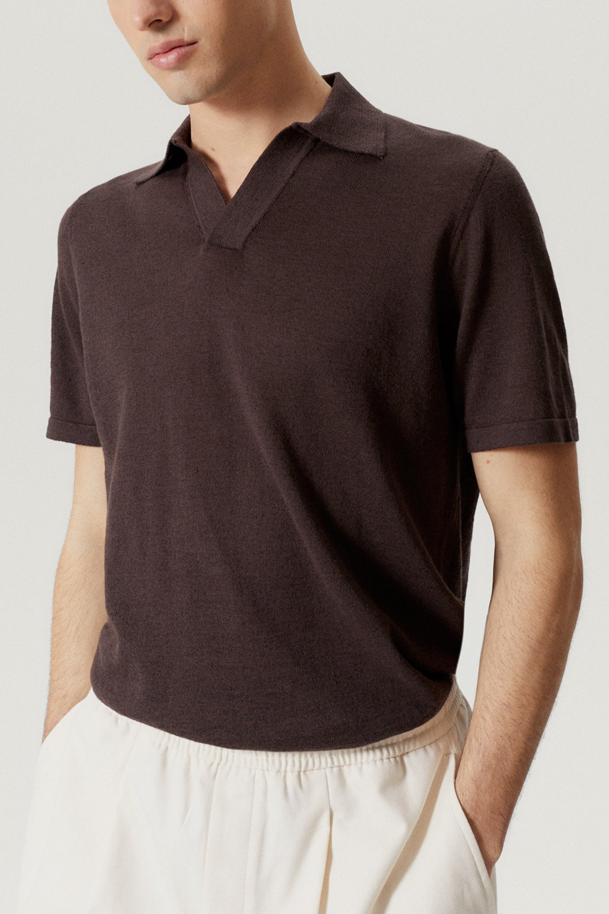 The Linen Cotton Short Sleeve Polo