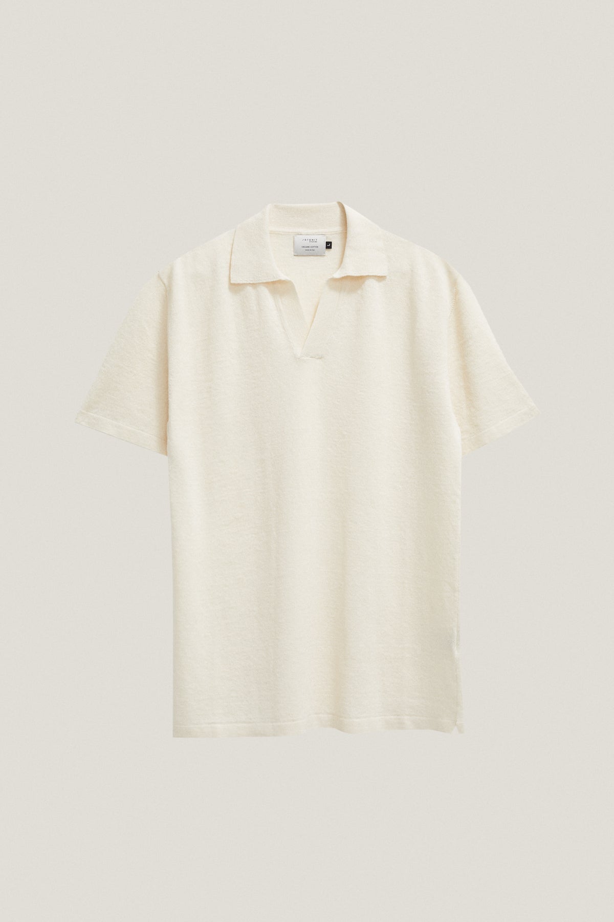 the linen cotton vintage polo milk white