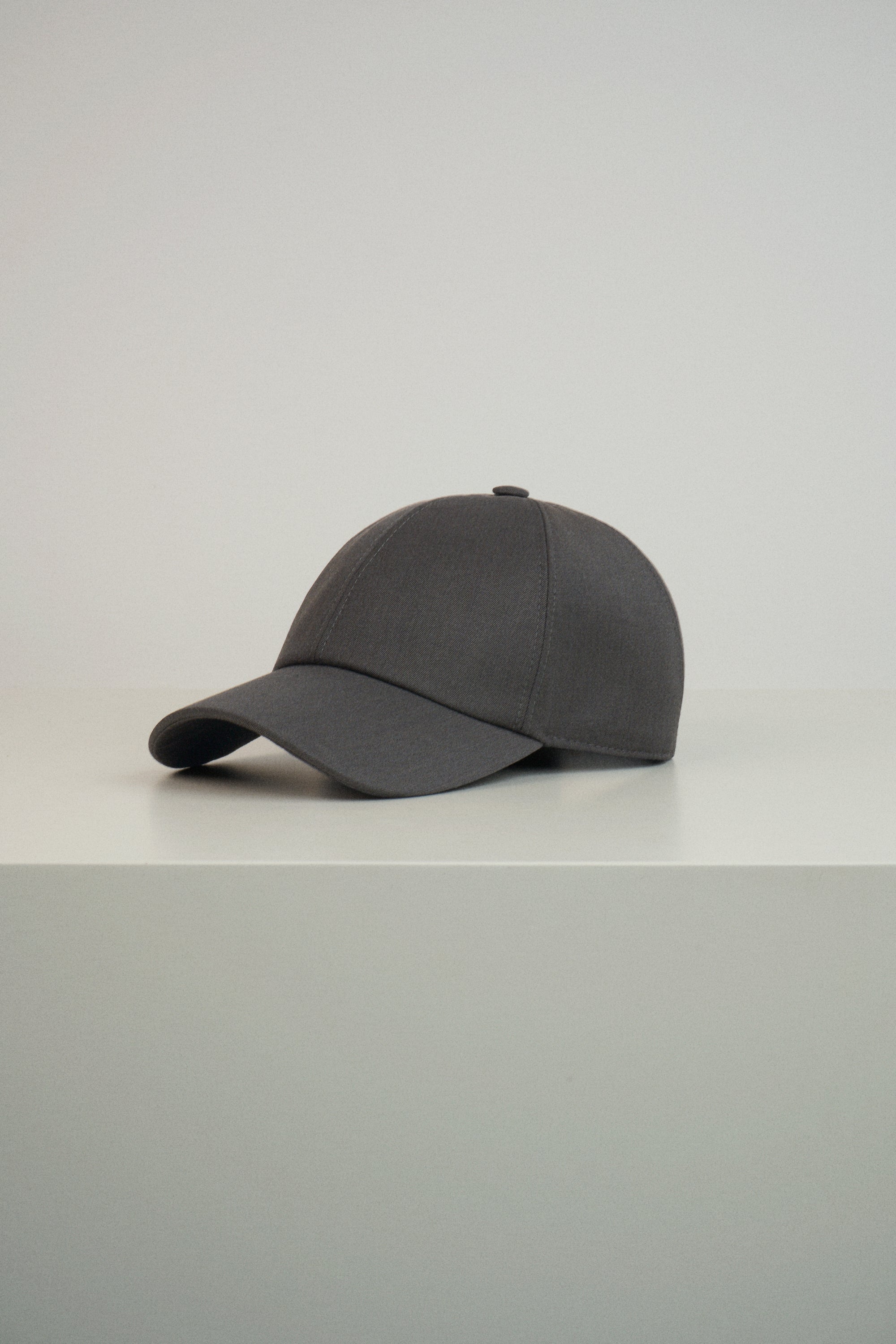 dark green merino wool baseball hat