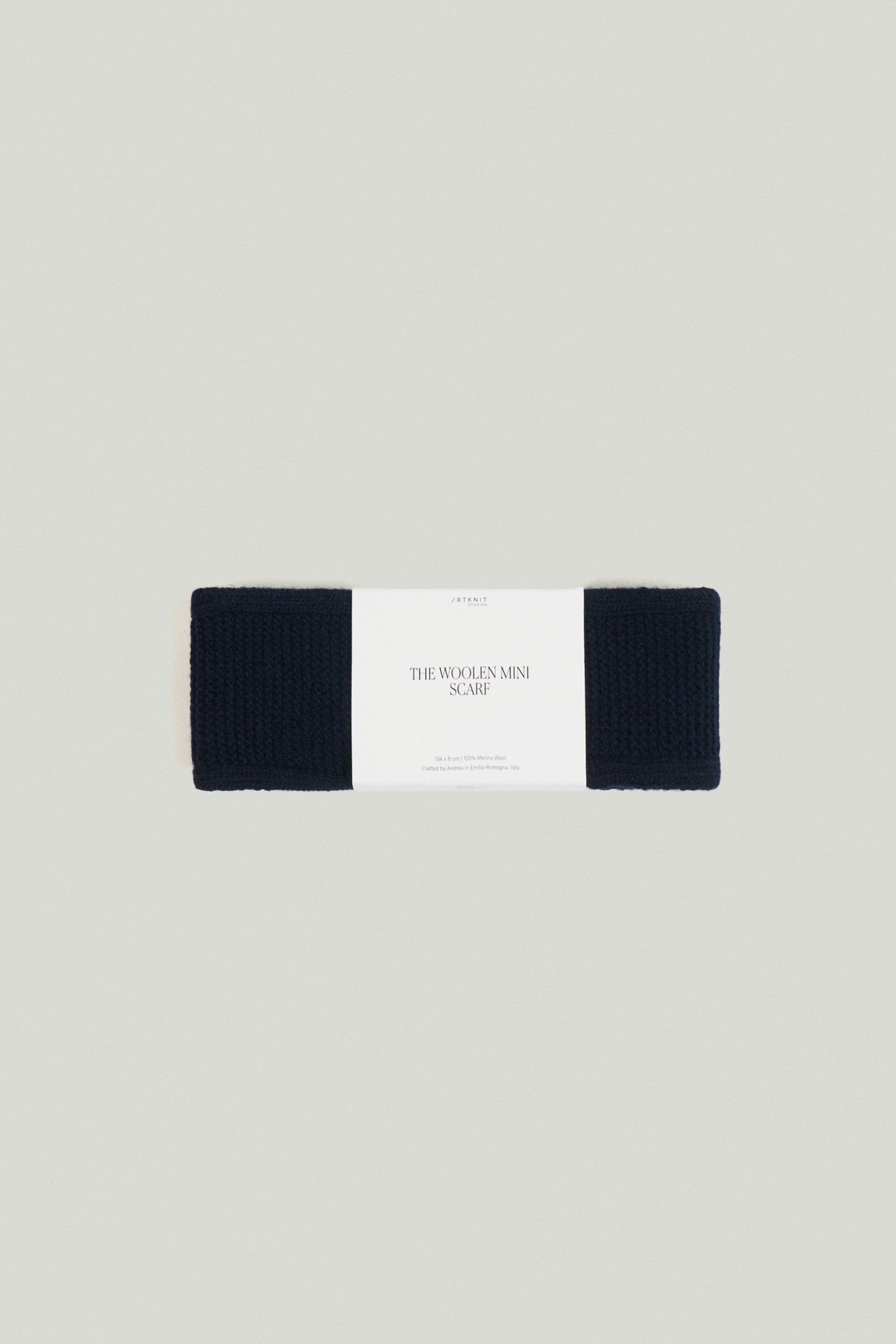  blue navy Woolen Mini Scarf