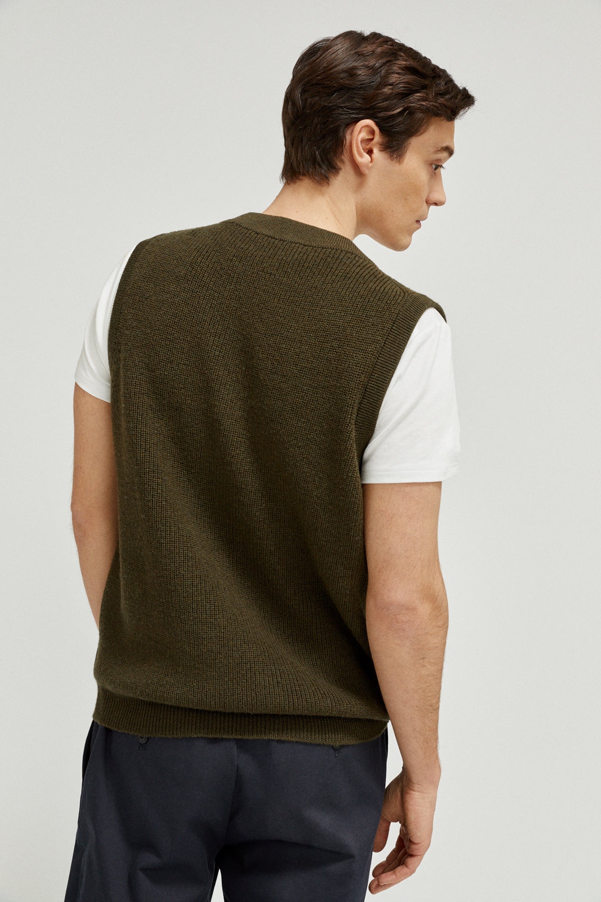 Le gilet en laine mérinos
